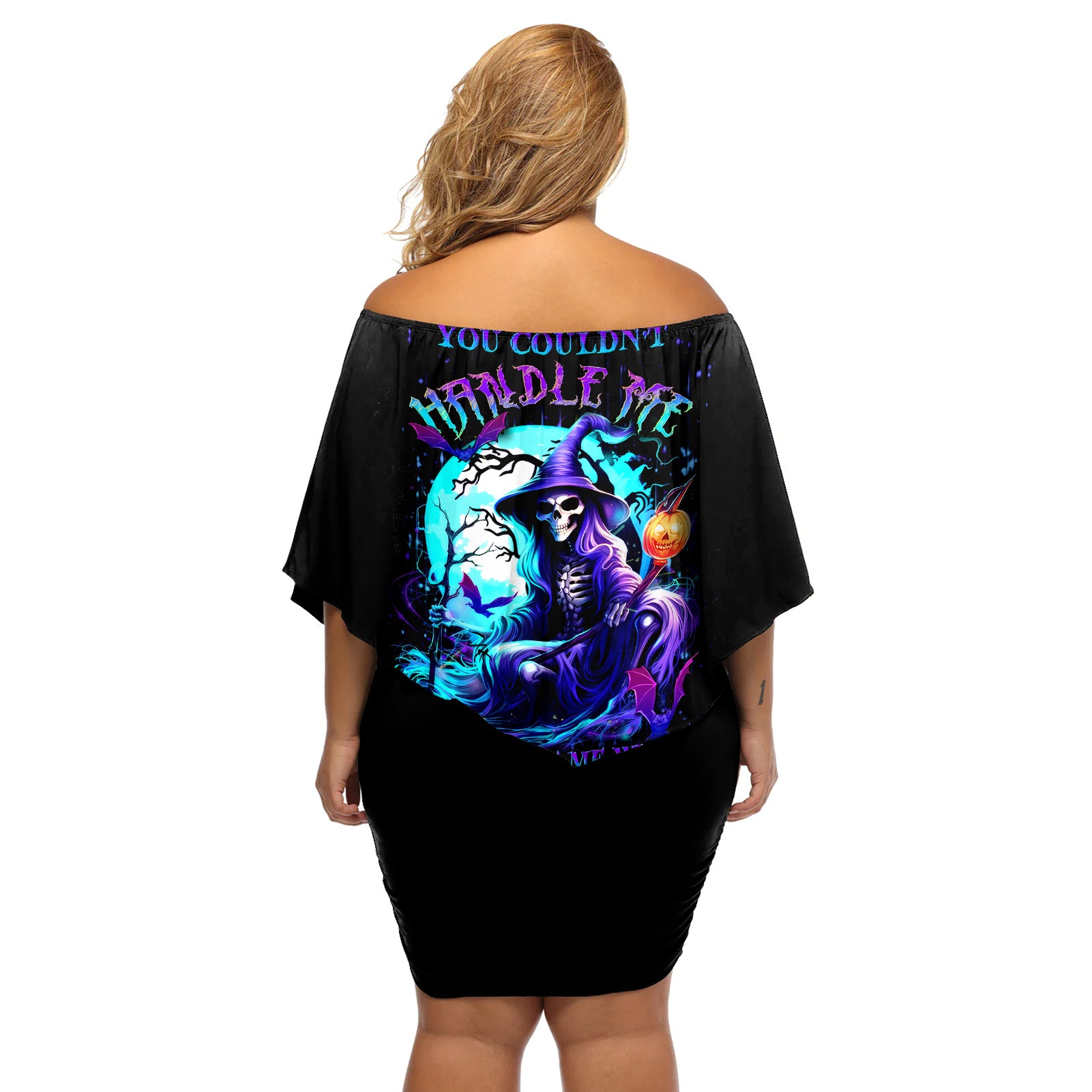 witch-skull-off-shoulder-short-dress-you-couldnt-handle-me-even-with-intrustions