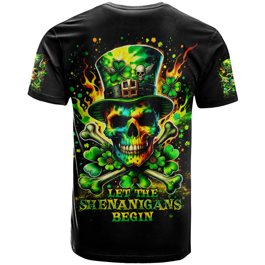 Irish Skull T Shirt Let The Shenanigans Begin