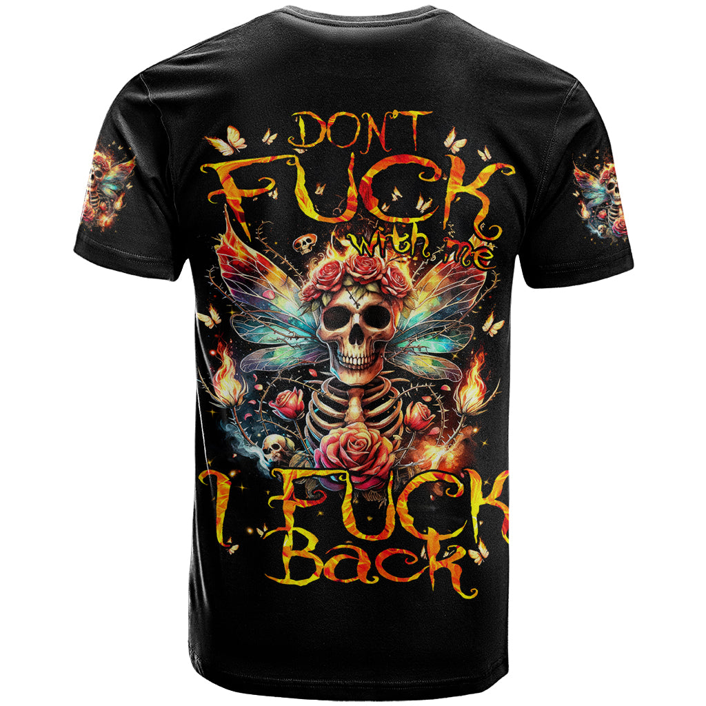Fairy Skull T Shirt Don't Fuck With Me I Fuck Back