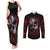 skull-couples-matching-tank-maxi-dress-and-long-sleeve-button-shirts-bloody-skull-scream