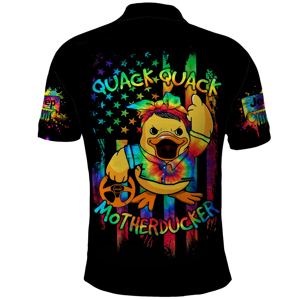 Duck Jeep Polo Shirt Quack Quack Motherducker
