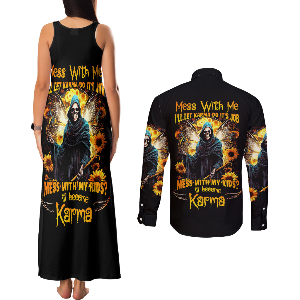 fairy-death-skull-couples-matching-tank-maxi-dress-and-long-sleeve-button-shirts-mess-with-me-ill-let-karma-do-its-job
