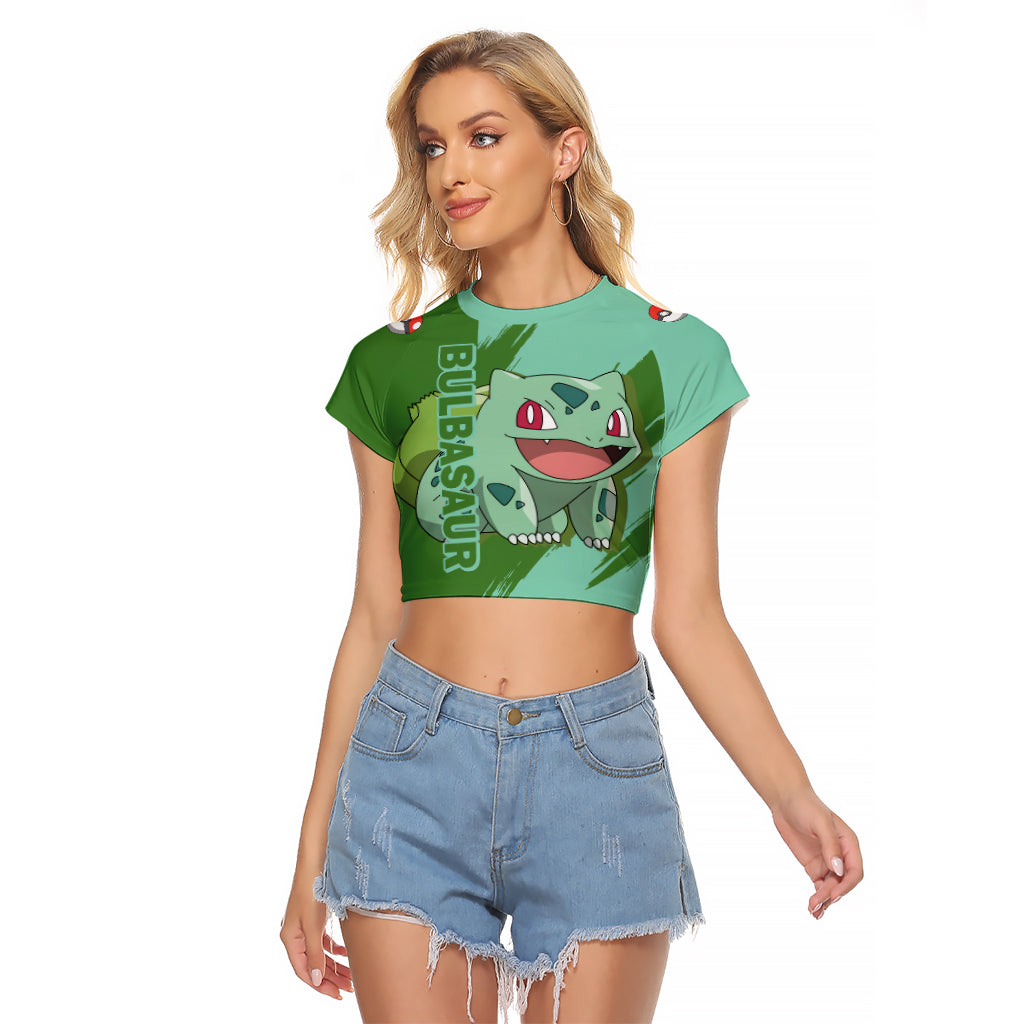 Bulbasaur - Pokemon Raglan Cropped T Shirt