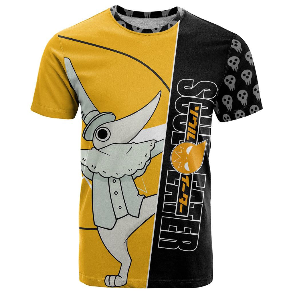 Excalibur Soul Eater T Shirt Anime Art Mix With Skull Pattern Style