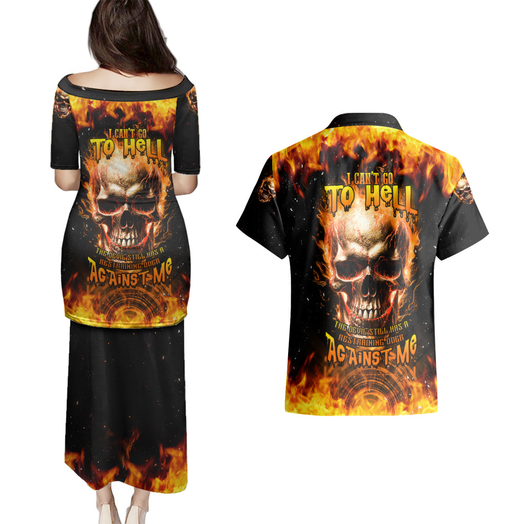 magic-fire-skull-couples-matching-puletasi-dress-and-hawaiian-shirt-i-cant-go-to-hell-the-devil-still-has-a-rest-training-oder-against-me