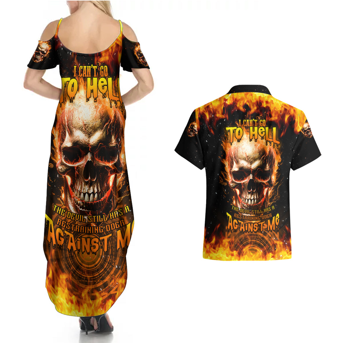 magic-fire-skull-couples-matching-summer-maxi-dress-and-hawaiian-shirt-i-cant-go-to-hell-the-devil-still-has-a-rest-training-oder-against-me
