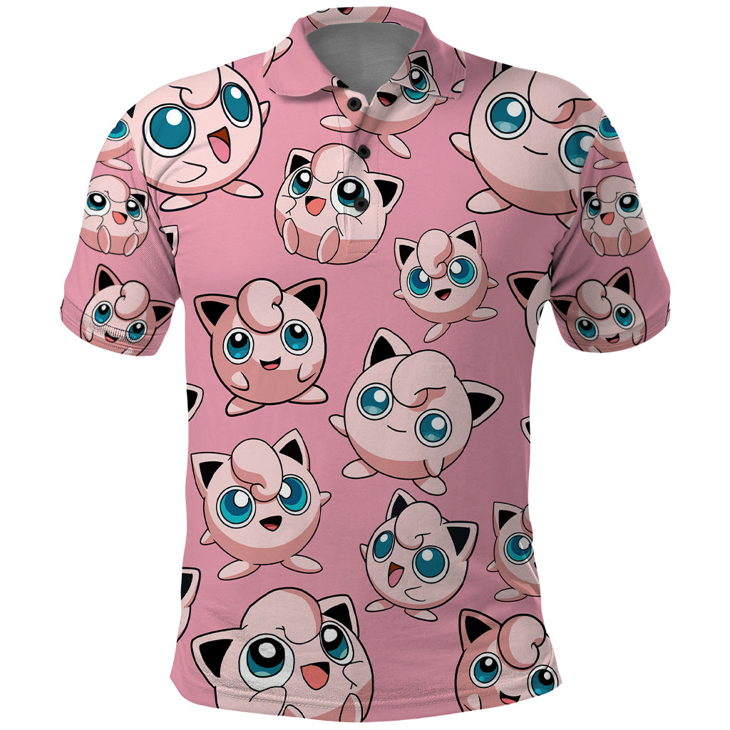 Jigglypuff - Pattern Style Polo Shirt