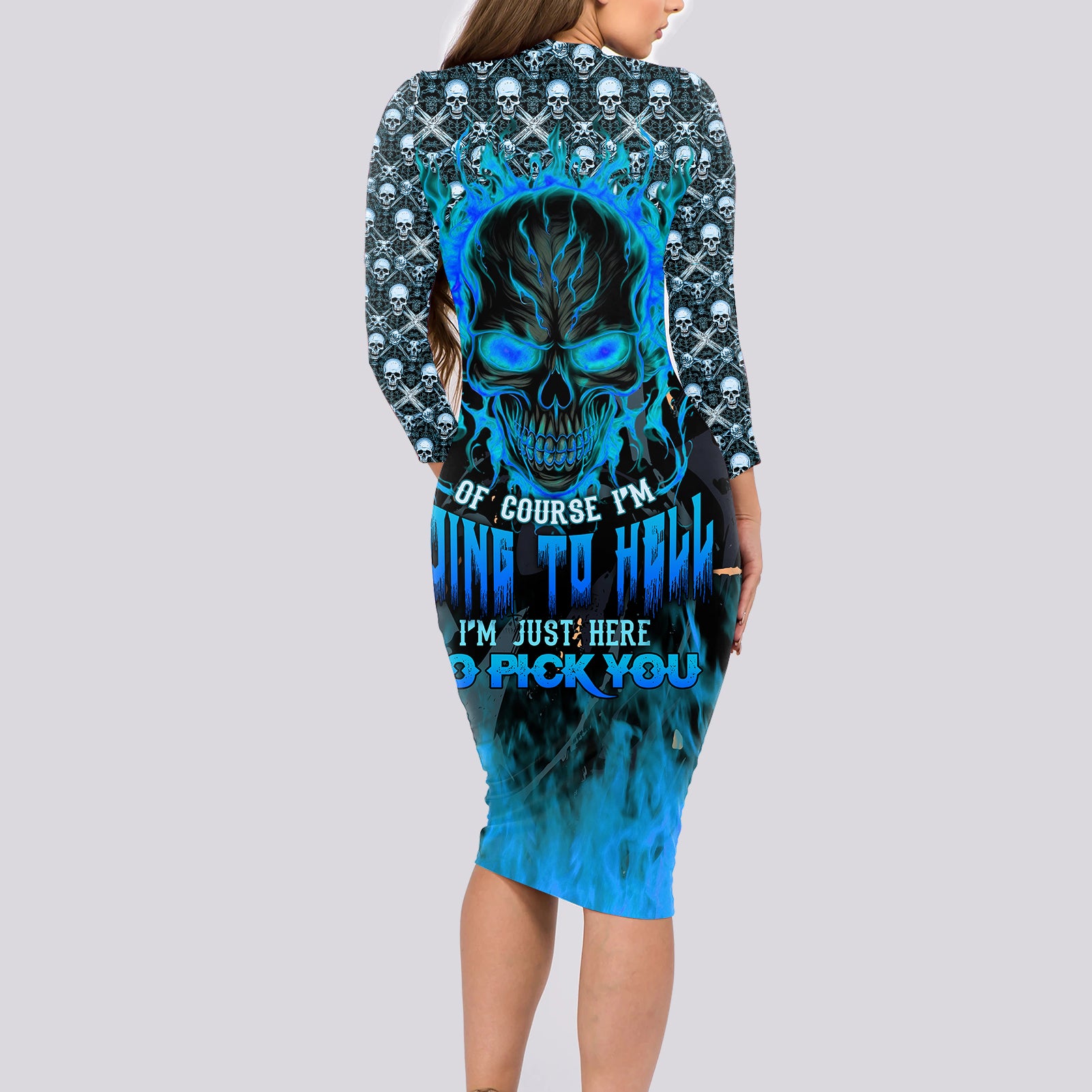fire-skull-long-sleeve-bodycon-dress-of-course-im-going-to-hell-im-just-here-to-pick-you-up