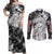 Griffith Berserk Couples Matching Off Shoulder Maxi Dress and Long Sleeve Button Shirt Grunge Style
