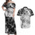 Puck Berserk Couples Matching Off Shoulder Maxi Dress and Hawaiian Shirt Grunge Style