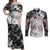 Puck Berserk Couples Matching Off Shoulder Maxi Dress and Long Sleeve Button Shirt Grunge Style