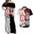 Farnese de Vandimion Berserk Couples Matching Off Shoulder Maxi Dress and Hawaiian Shirt Grunge Blood Style
