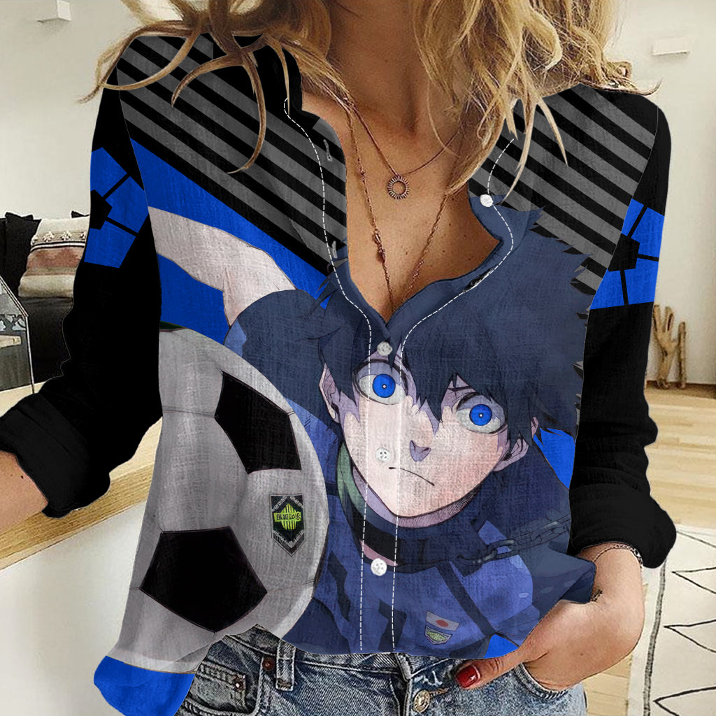 Yoichi Isagi Blue Lock Women Casual Shirt Anime Style
