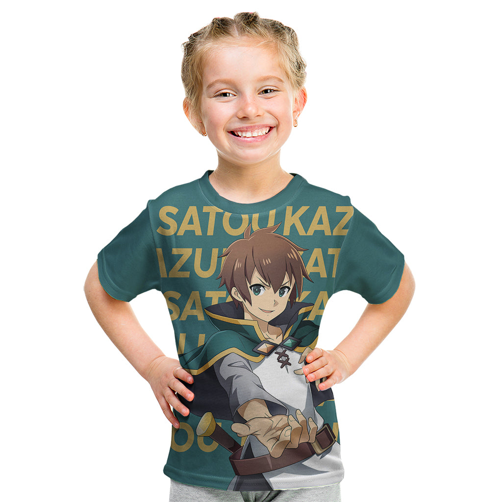 Kazuma Satou KonoSuba Kid T Shirt Anime Style