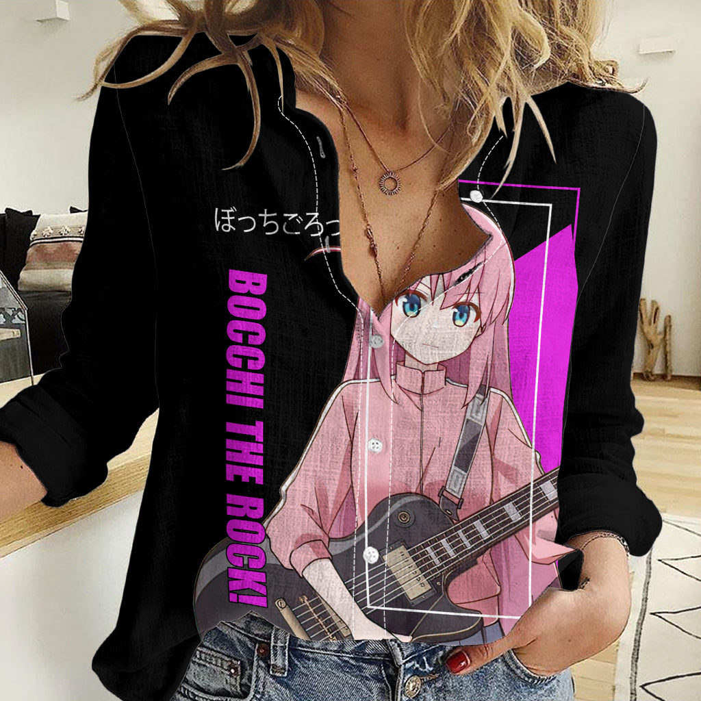 Hitori Gotoh Bochi The Rock! Women Casual Shirt Anime Style