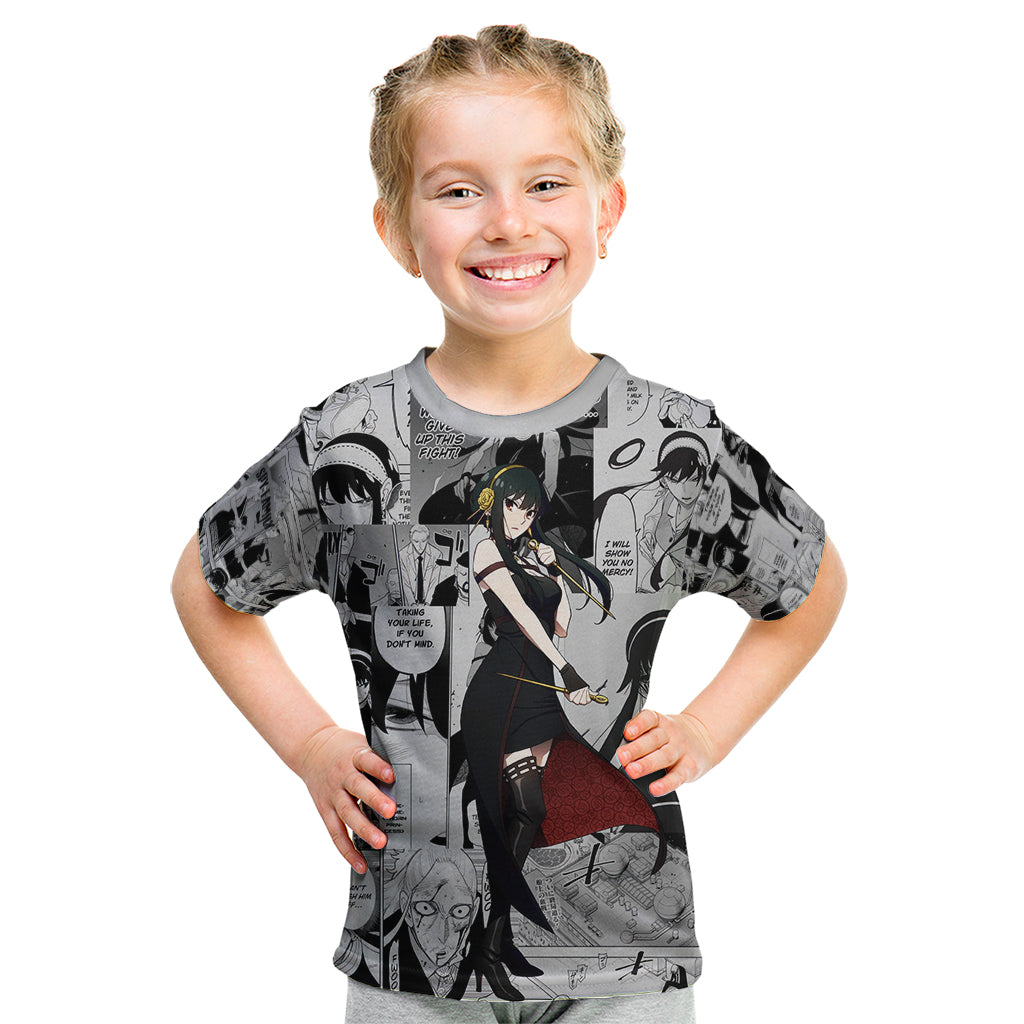 Yor Forger Spy X Family Kid T Shirt Manga Mix Anime Style