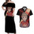 Farnese de Vandimion Berserk Couples Matching Off Shoulder Maxi Dress and Hawaiian Shirt Black Blood Style