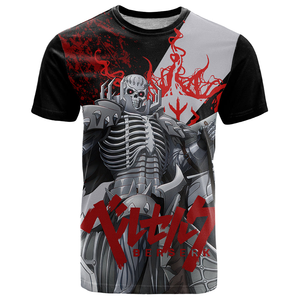 The Skull Knight Berserk T Shirt Black Blood Style