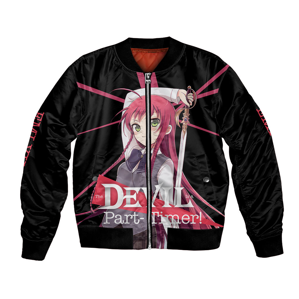 Emi Yusa The Devil Part Timer Bomber Jacket Anime Style