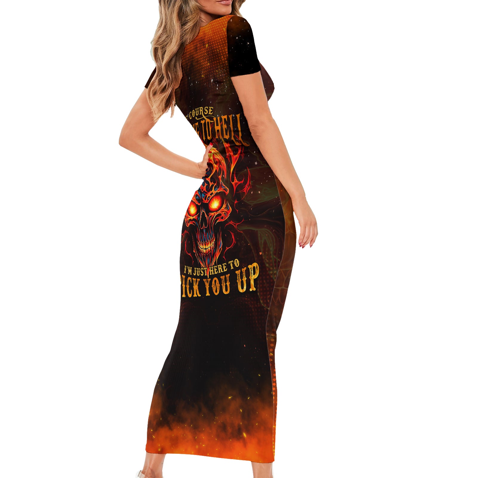 fire-skull-short-sleeve-bodycon-dress-of-course-im-going-to-hell-im-just-here-to-pick-you-up