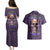skull-couples-matching-puletasi-dress-and-hawaiian-shirt-hello-darkness-my-old-friend-horror-seamless-pattern-purple