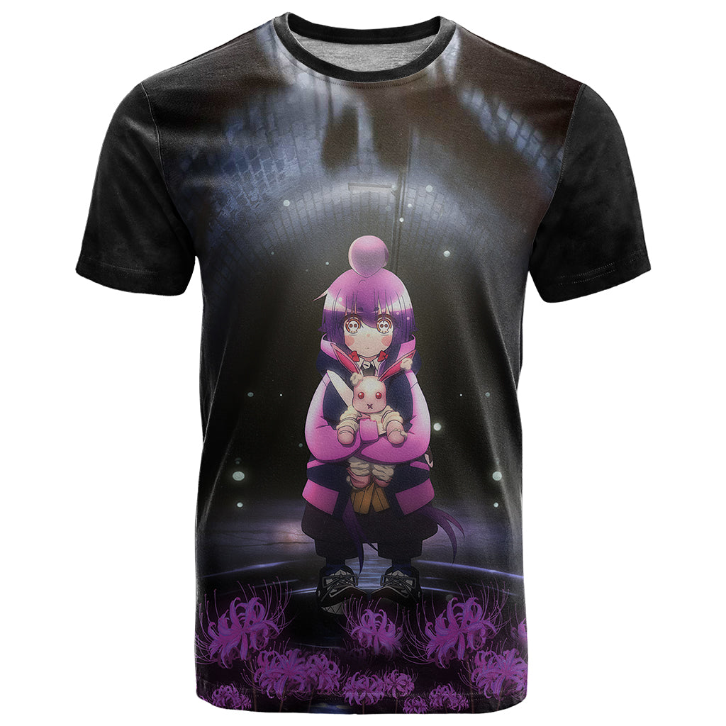 dark-gathering-anime-t-shirt-yayoi-with-lily-spiders